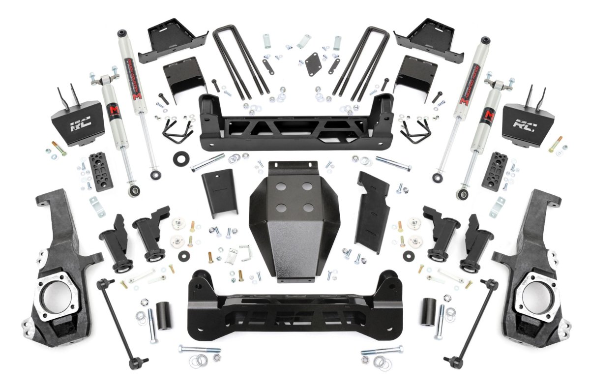 GMC Sierra 2500 HD Suspension Lift Kit - Front + Rear - Rough Country - Torsion Drop - '20-'25